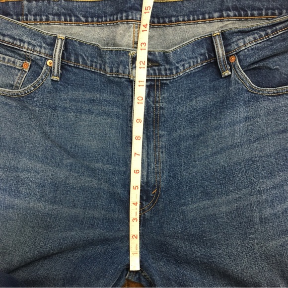 LEVI’S 514 Men’s Jeans Straight Leg Stretch Size 48 x 32 Medium Wash - Picture 7 of 12